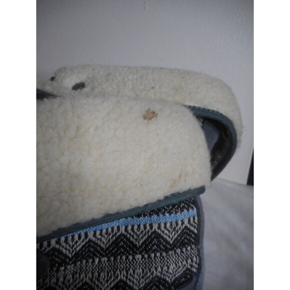 Khombu Mara Insulated Lace Up Snow Boots Gray/Black/Blue Women’s Size 9 - Picture 4 of 9